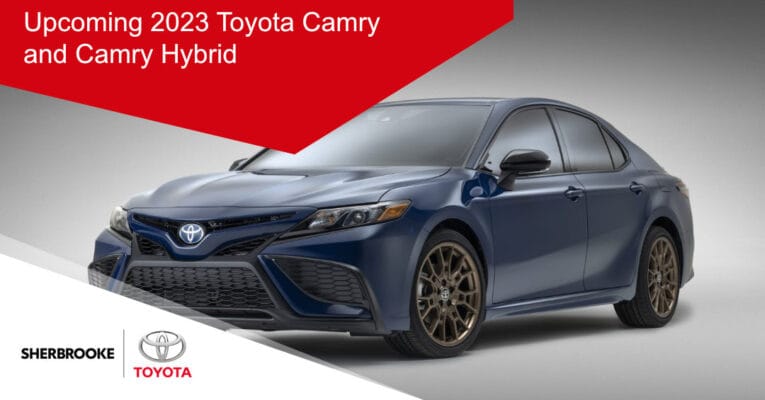 Toyota Camry et Camry hybride 2023 a venir entete EN